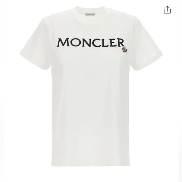 🌟NEW🌟Moncler🌟Logo Embroidered Crewneck T-shirt - Picture 1 of 6
